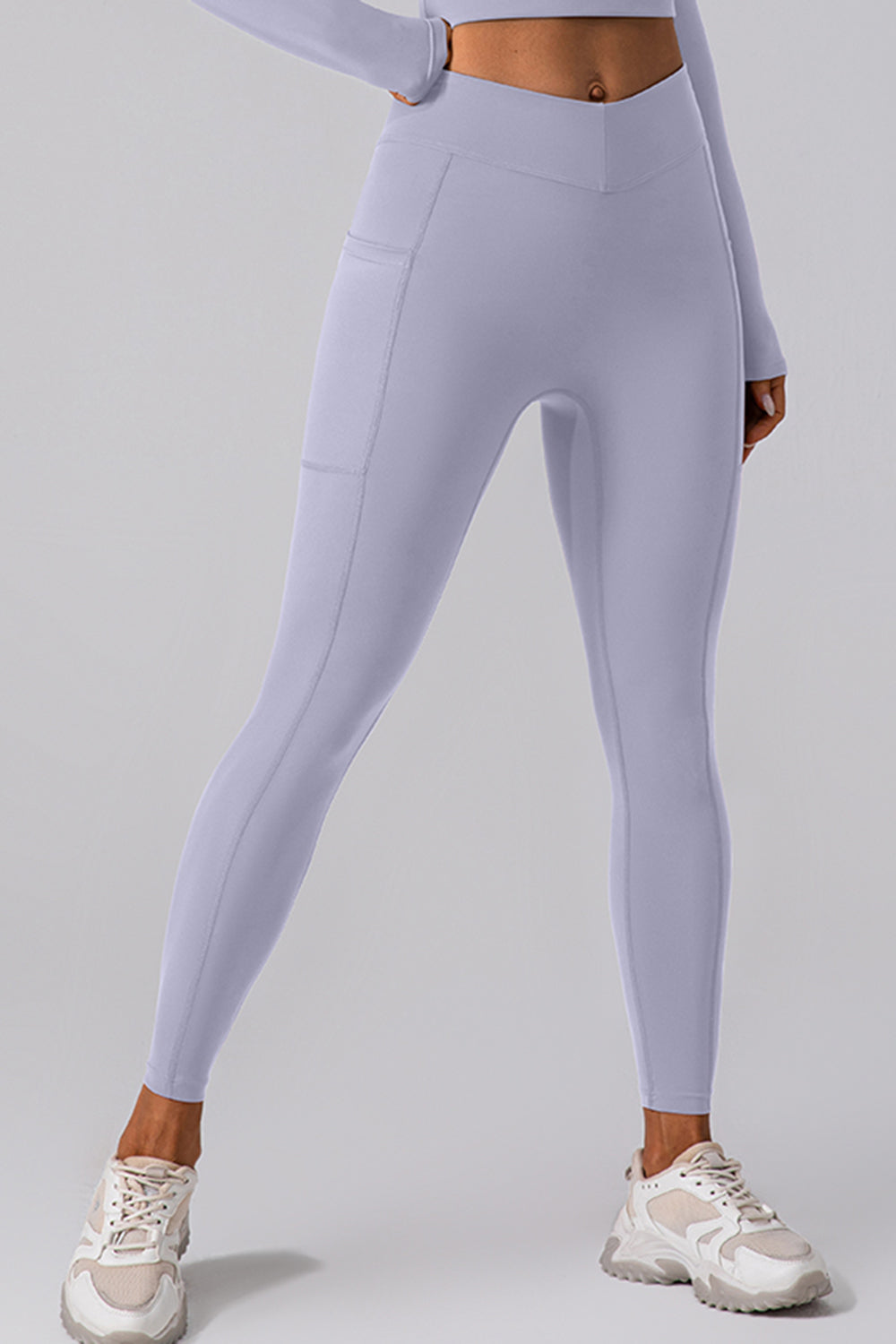 High Waist Active Leggings with Pockets-Angel Casuals