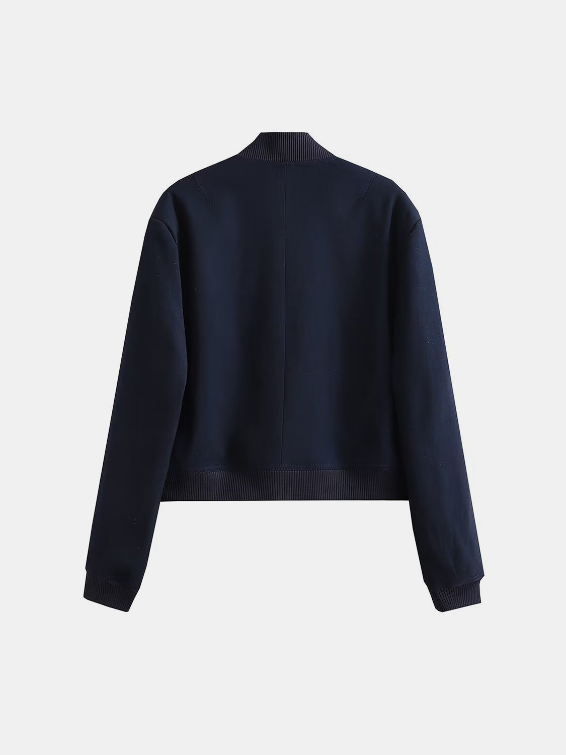 Pocketed Snap Down Baseball Collar Jacket-Angel Casuals