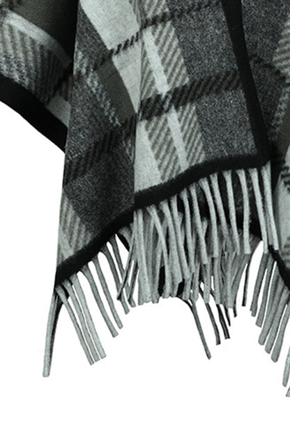 Cloak Sleeve Fringe Detail Poncho-Angel Casuals