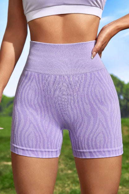 Wide Waistband Slim Fit Active Shorts-Angel Casuals