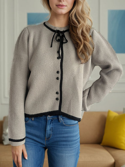 Button Down Long Sleeve Cardigan-Angel Casuals
