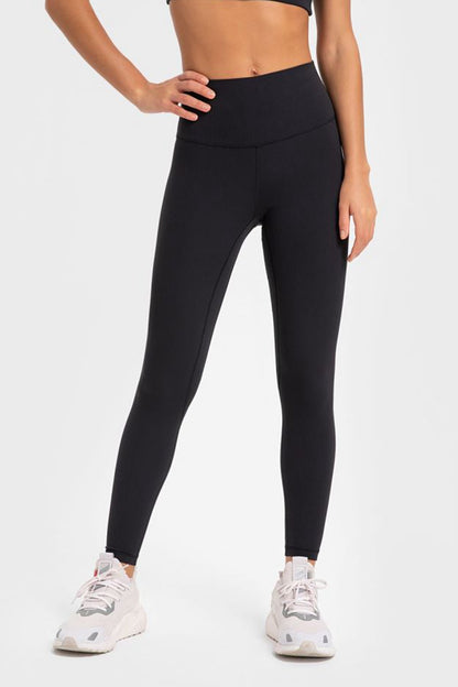 Highly Stretchy Wide Waistband Yoga Leggings-Angel Casuals