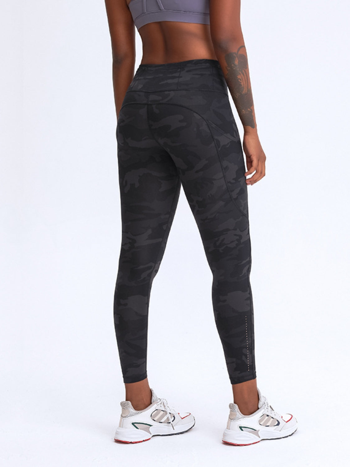 Wide Waistband Leggings with Pockets-Angel Casuals