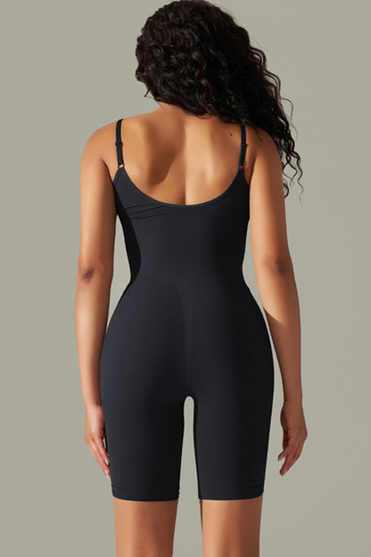 Spaghetti Strap Active Romper-Angel Casuals