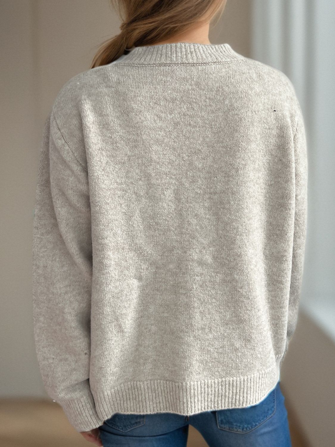 Button Down Long Sleeve Cardigan-Angel Casuals