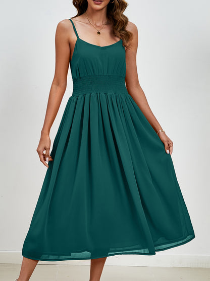 Scoop Neck Midi Cami Dress-Angel Casuals