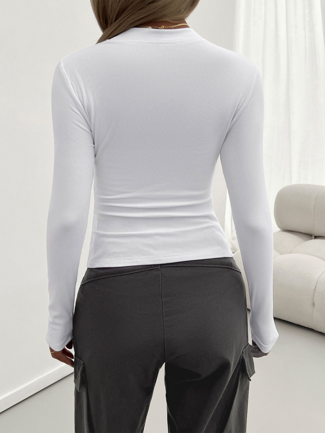 Devine Round Neck Long Sleeve T-Shirt-Angel Casuals