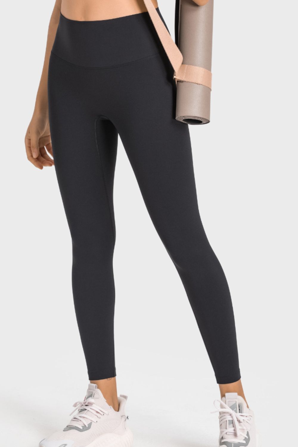 High-Rise Wide Waistband Yoga Leggings-Angel Casuals