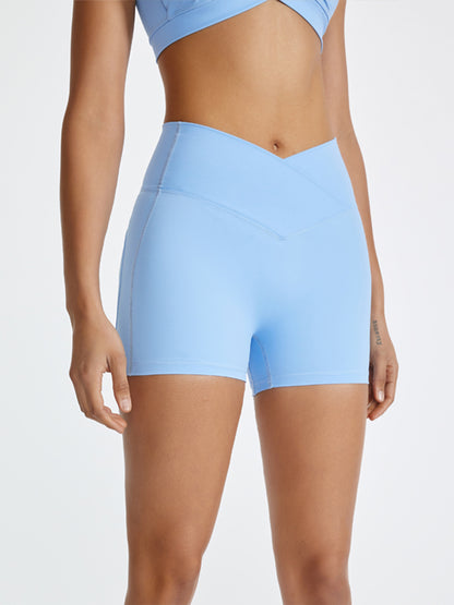 High Waist Active Shorts-Angel Casuals