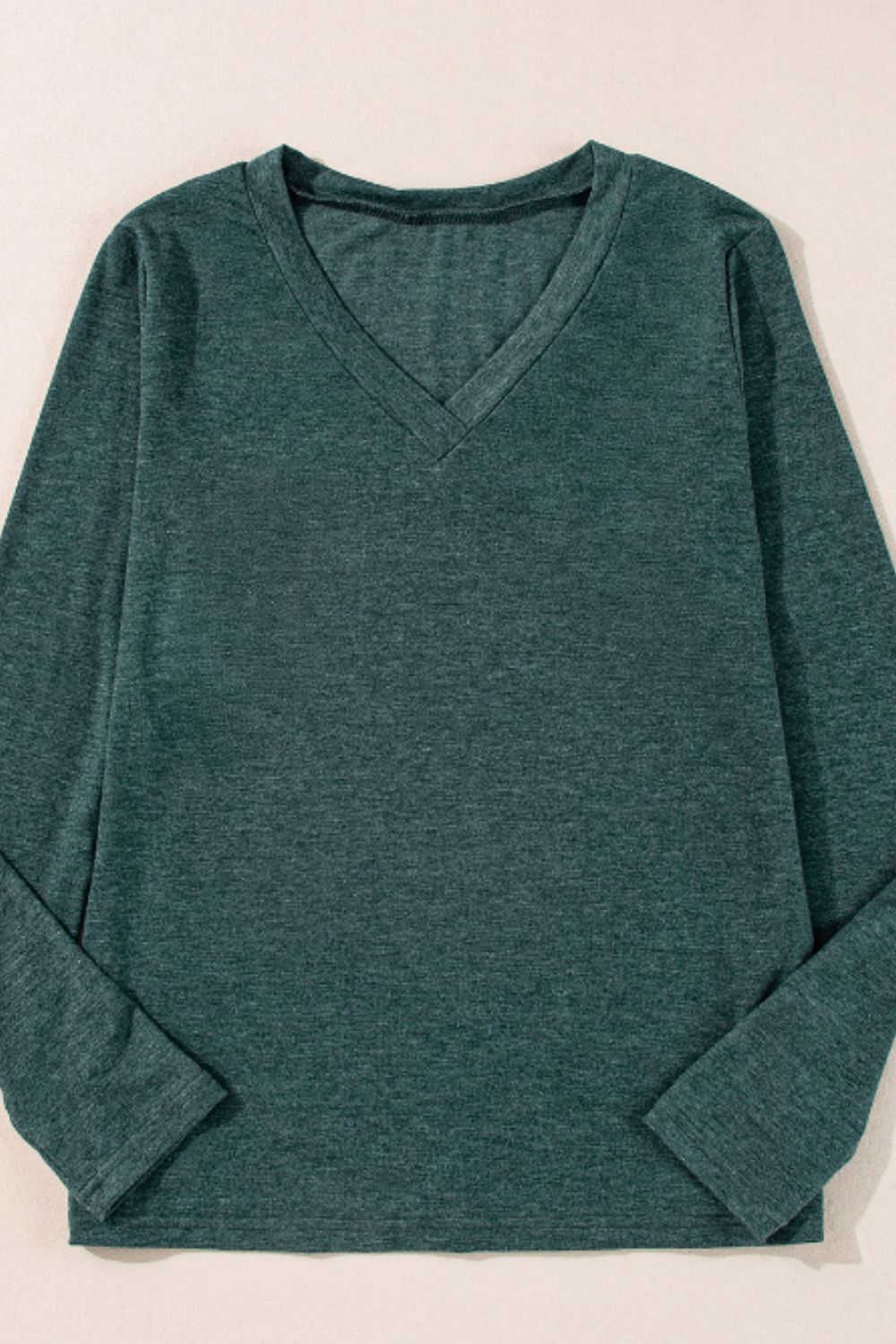 V-Neck Long Sleeve T-Shirt-Angel Casuals