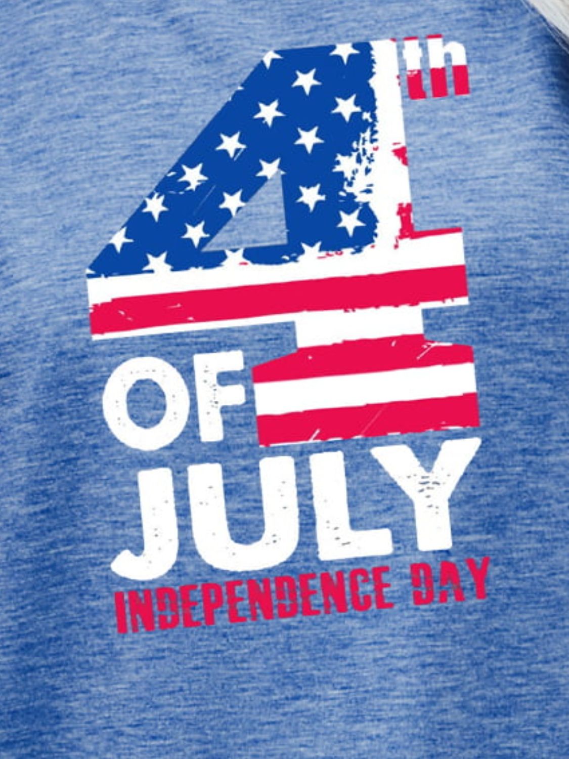 4th OF JULY INDEPENDENCE DAY Graphic Tee-Angel Casuals