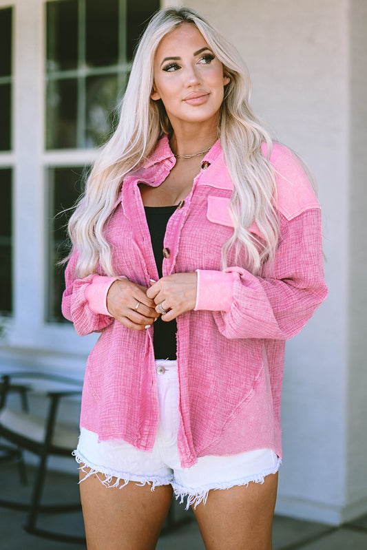 Button Down Collared Jacket-Angel Casuals