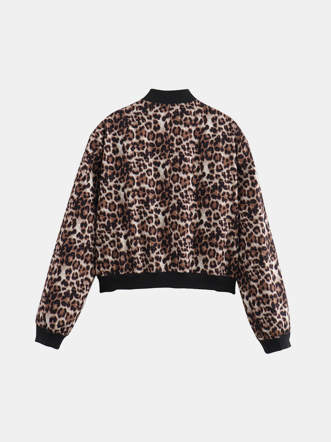 Pocketed Snap Down Baseball Collar Jacket-Angel Casuals