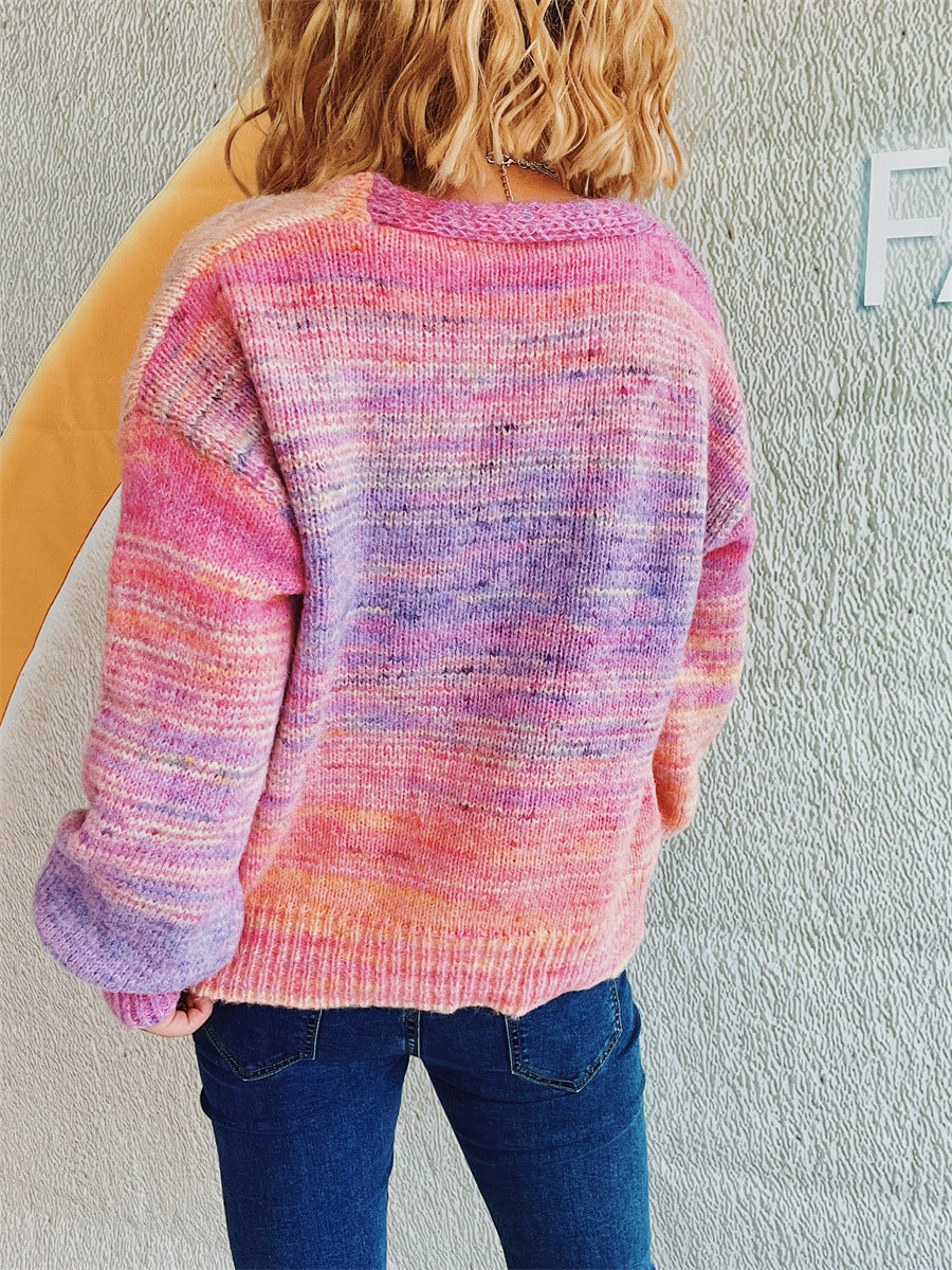 Button Up Long Sleeve Cardigan-Angel Casuals