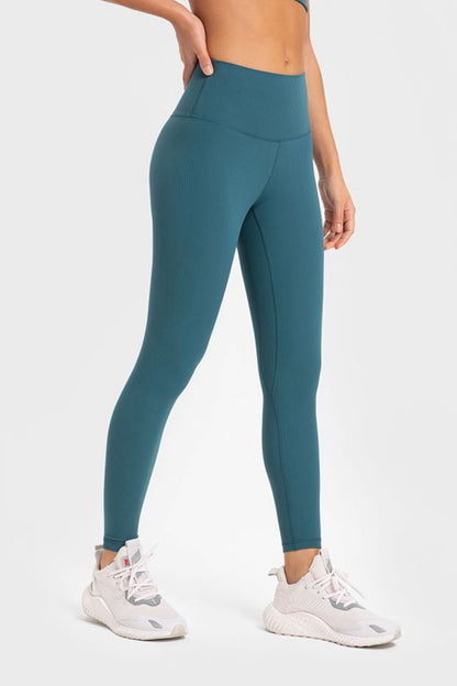 Highly Stretchy Wide Waistband Yoga Leggings-Angel Casuals