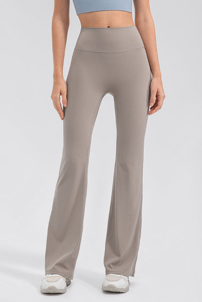 High Waist Straight Active Pants-Angel Casuals