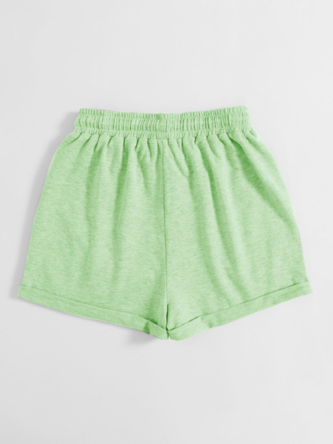 Drawstring Pocketed Elastic Waist Shorts-Angel Casuals