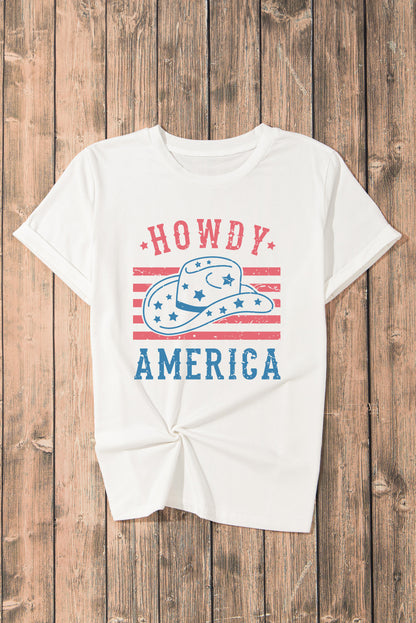 Graphic Round Neck Short Sleeve T-Shirt-Angel Casuals