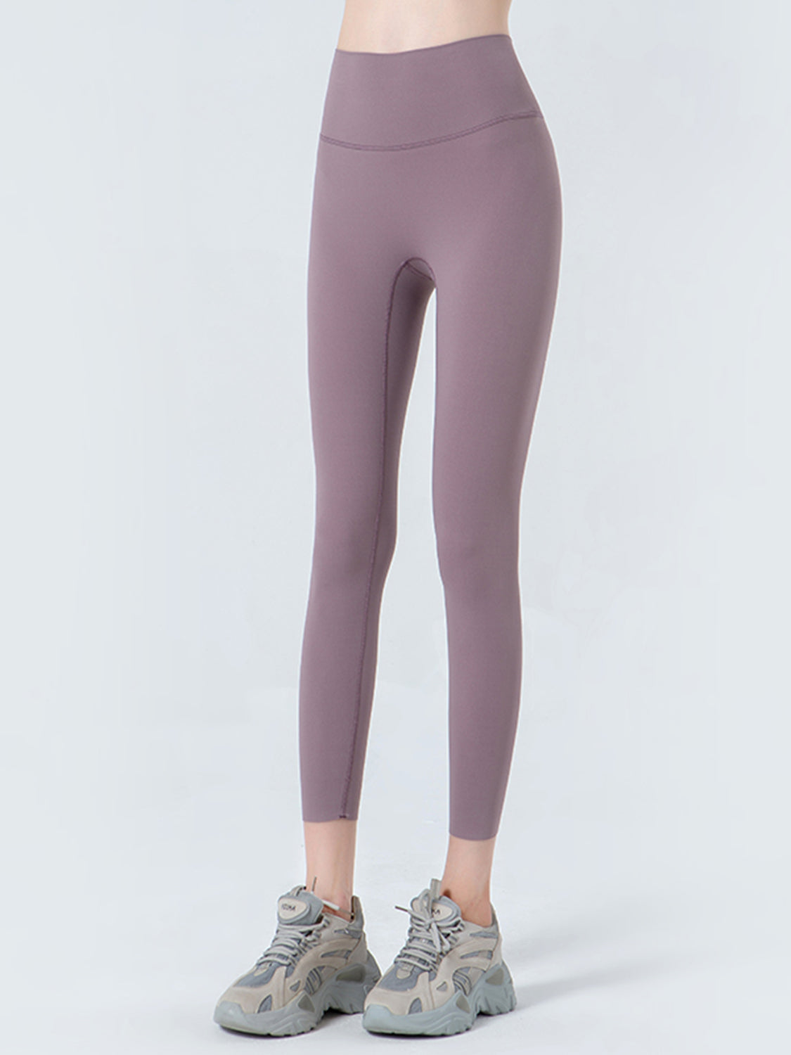 Wide Waistband Cropped Sports Leggings-Angel Casuals