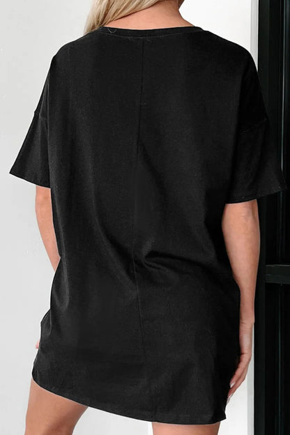 GAME DAY Round Neck Short Sleeve T-Shirt-Angel Casuals