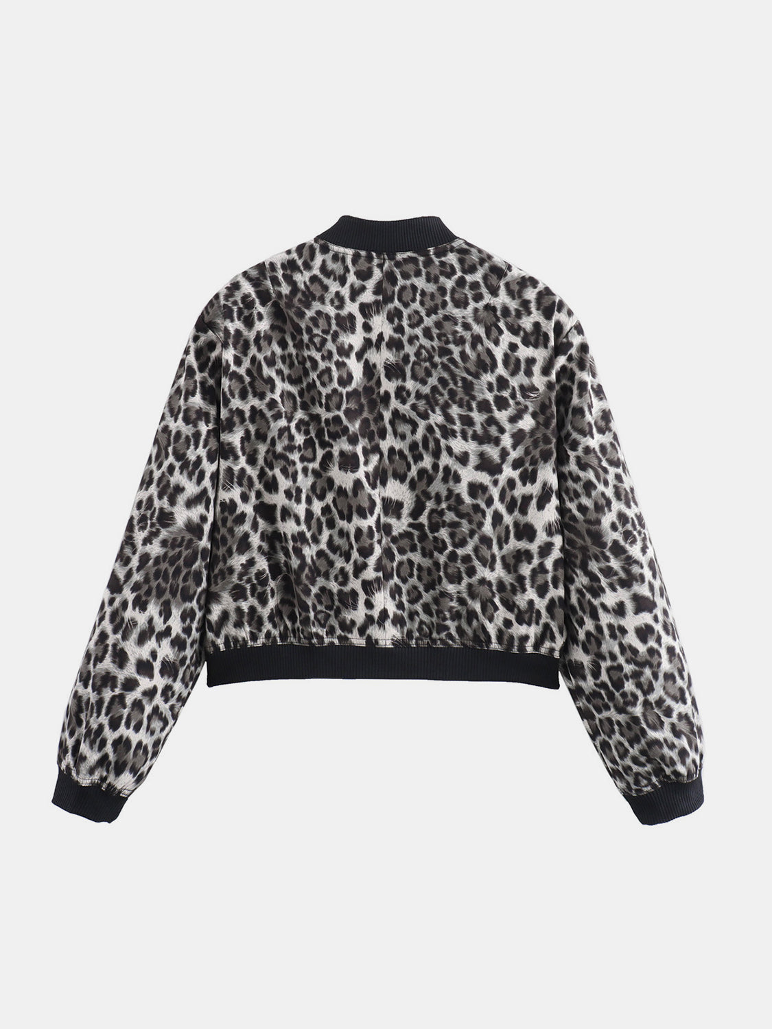 Pocketed Snap Down Baseball Collar Jacket-Angel Casuals