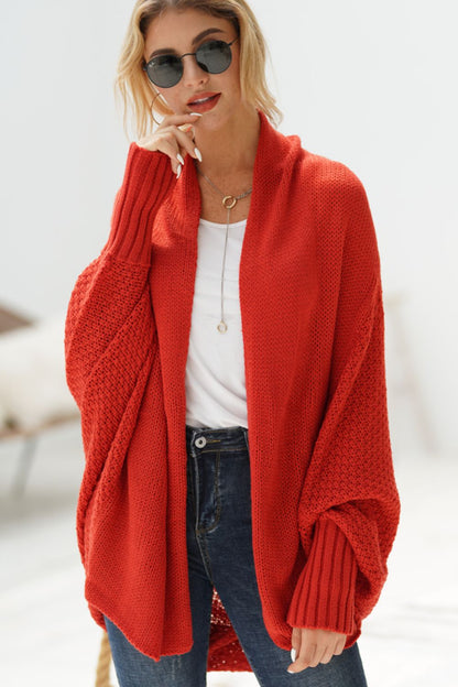 Open Front Batwing Sleeve Cardigan-Angel Casuals