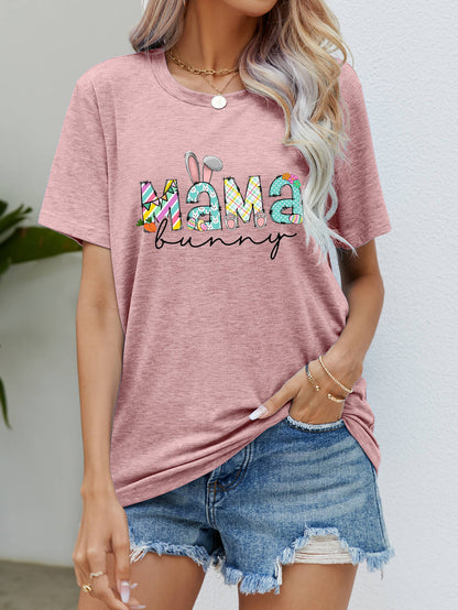 MAMA BUNNY Easter Graphic Tee-Angel Casuals