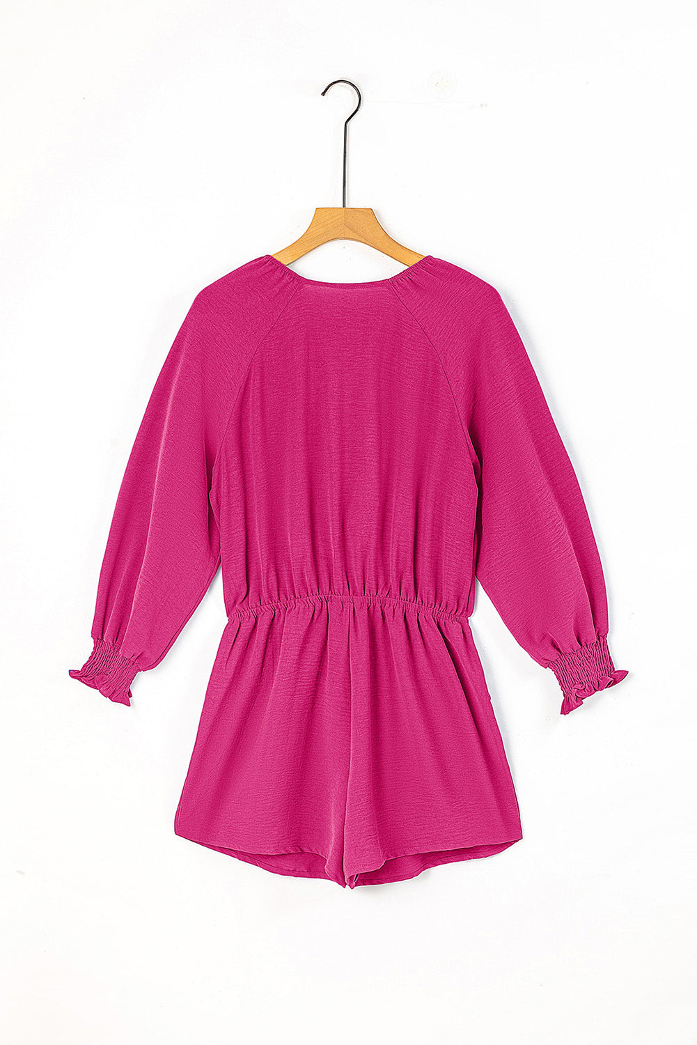 Tied Flounce Sleeve Plunge Romper-Angel Casuals