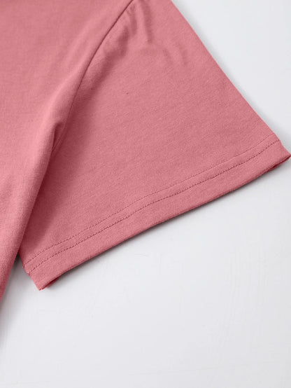 Lucky Clover Round Neck T-Shirt-Angel Casuals