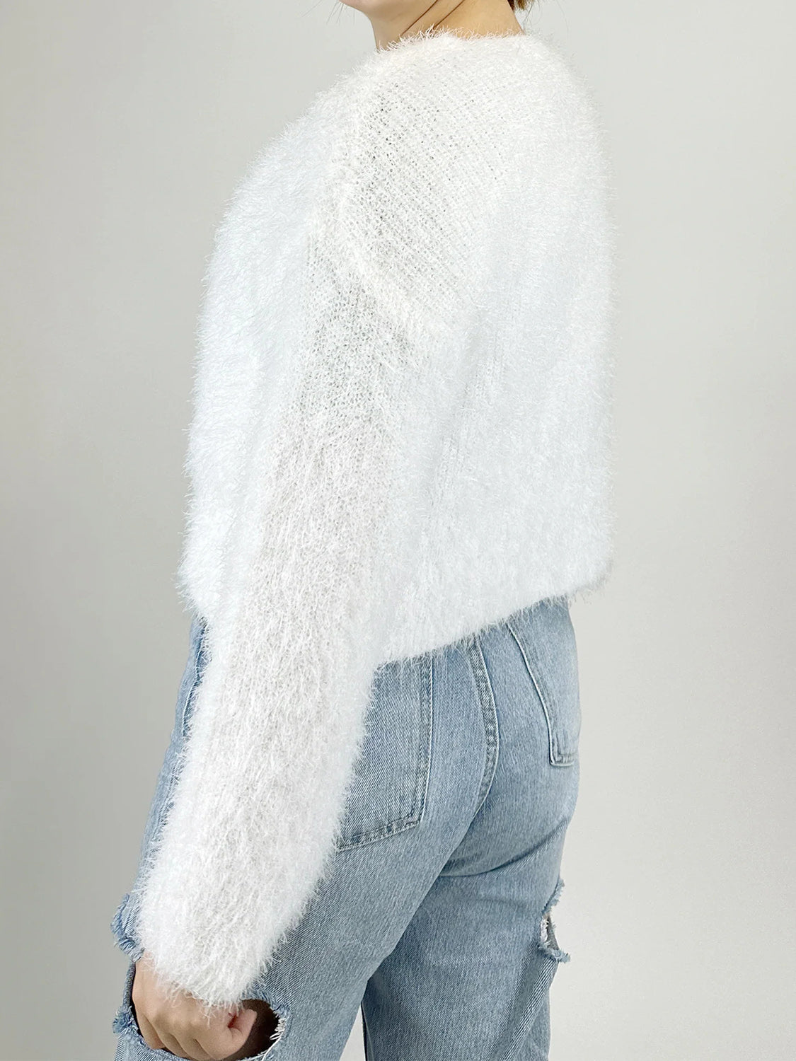 Tied Open Front Dropped Shoulder Cardigan-Angel Casuals