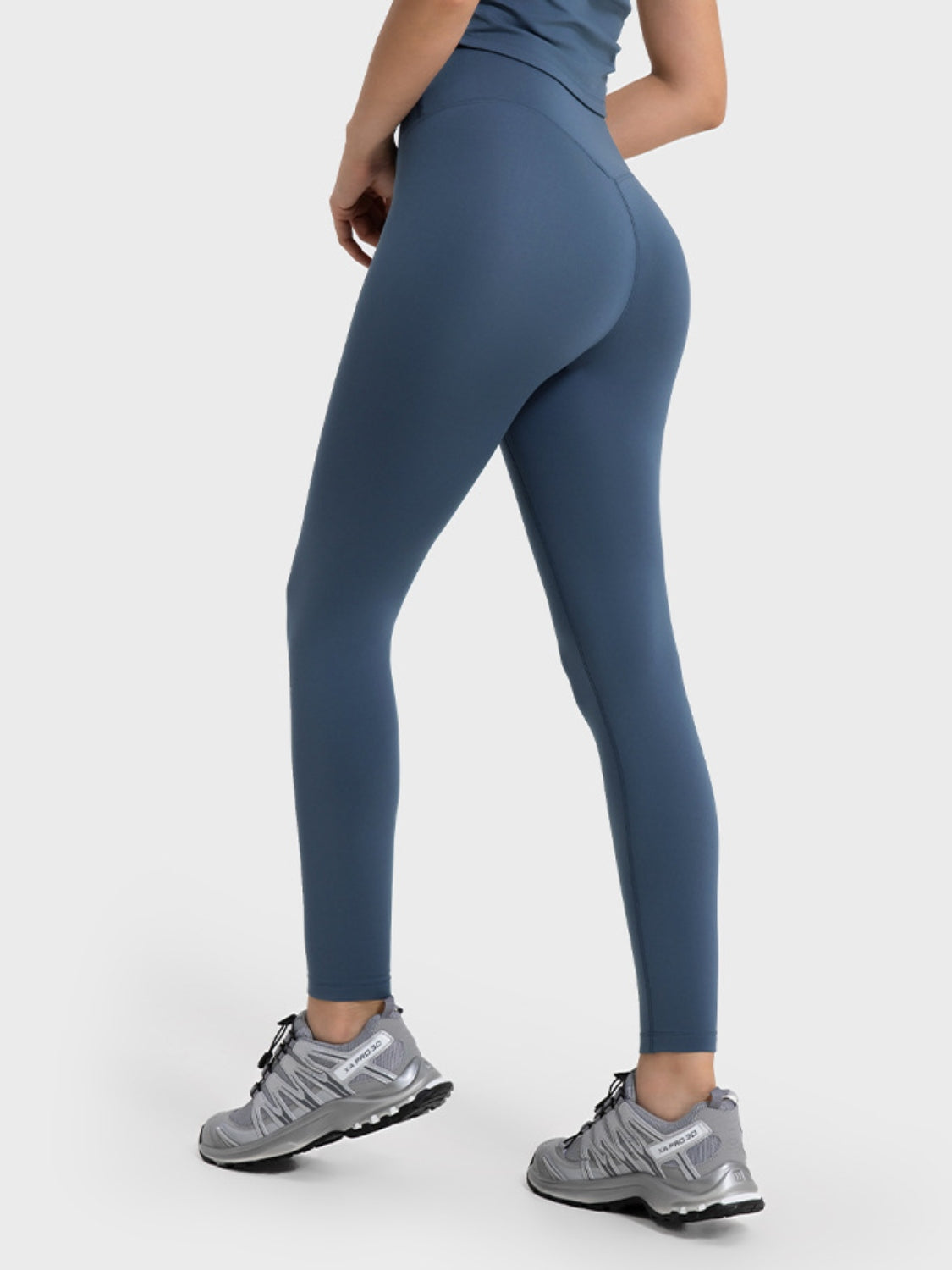 Wide Waistband Sports Leggings-Angel Casuals