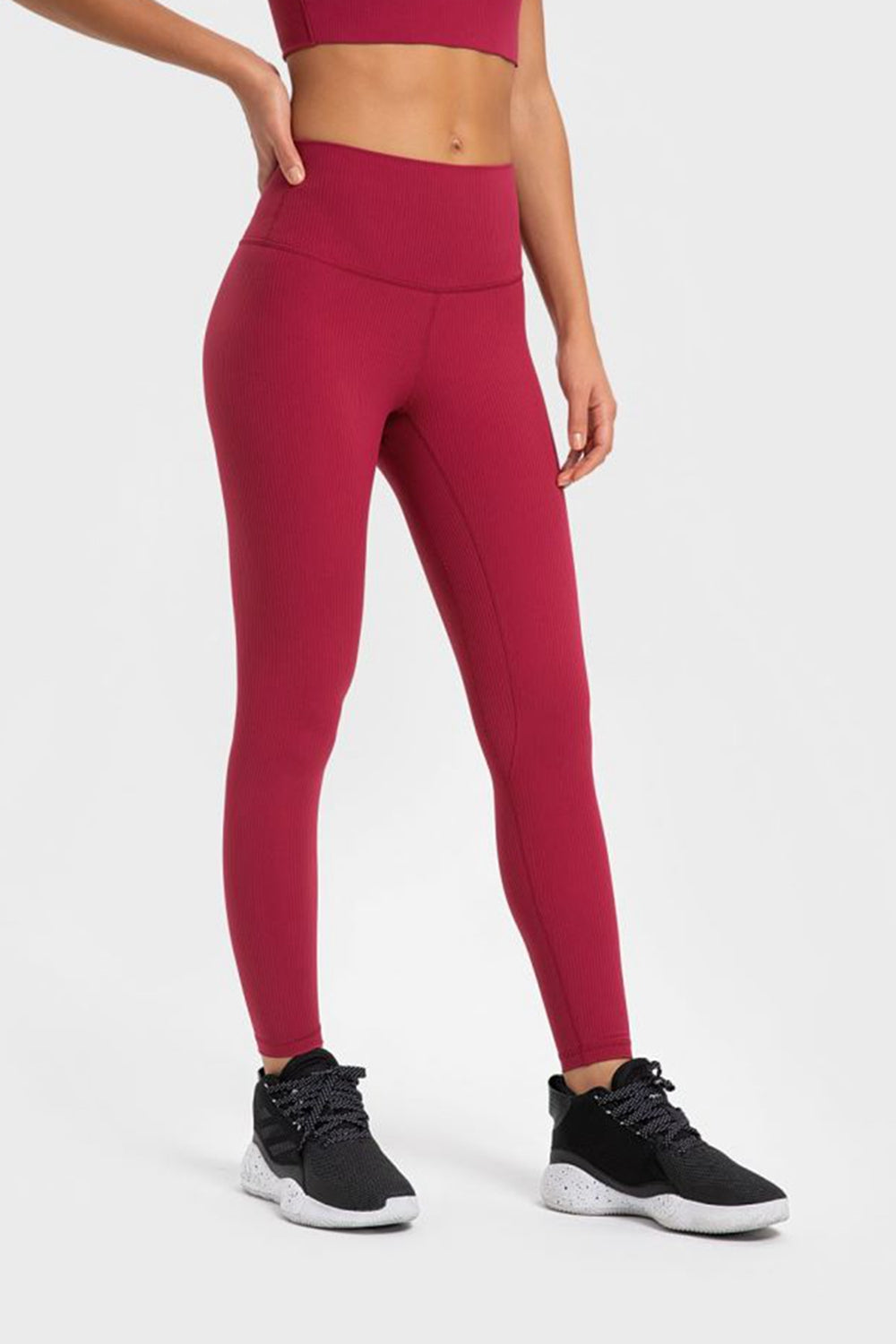 Highly Stretchy Wide Waistband Yoga Leggings-Angel Casuals