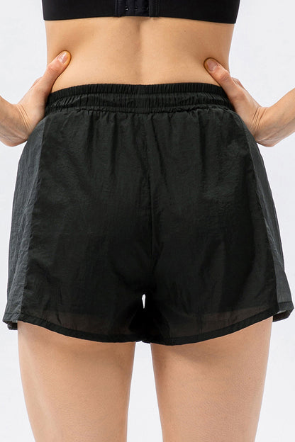 Color Block Drawstring Active Shorts-Angel Casuals