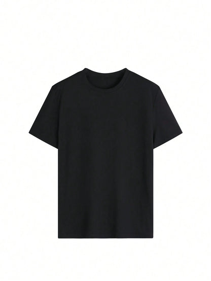Graphic Round Neck Half Sleeve T-Shirt-Angel Casuals