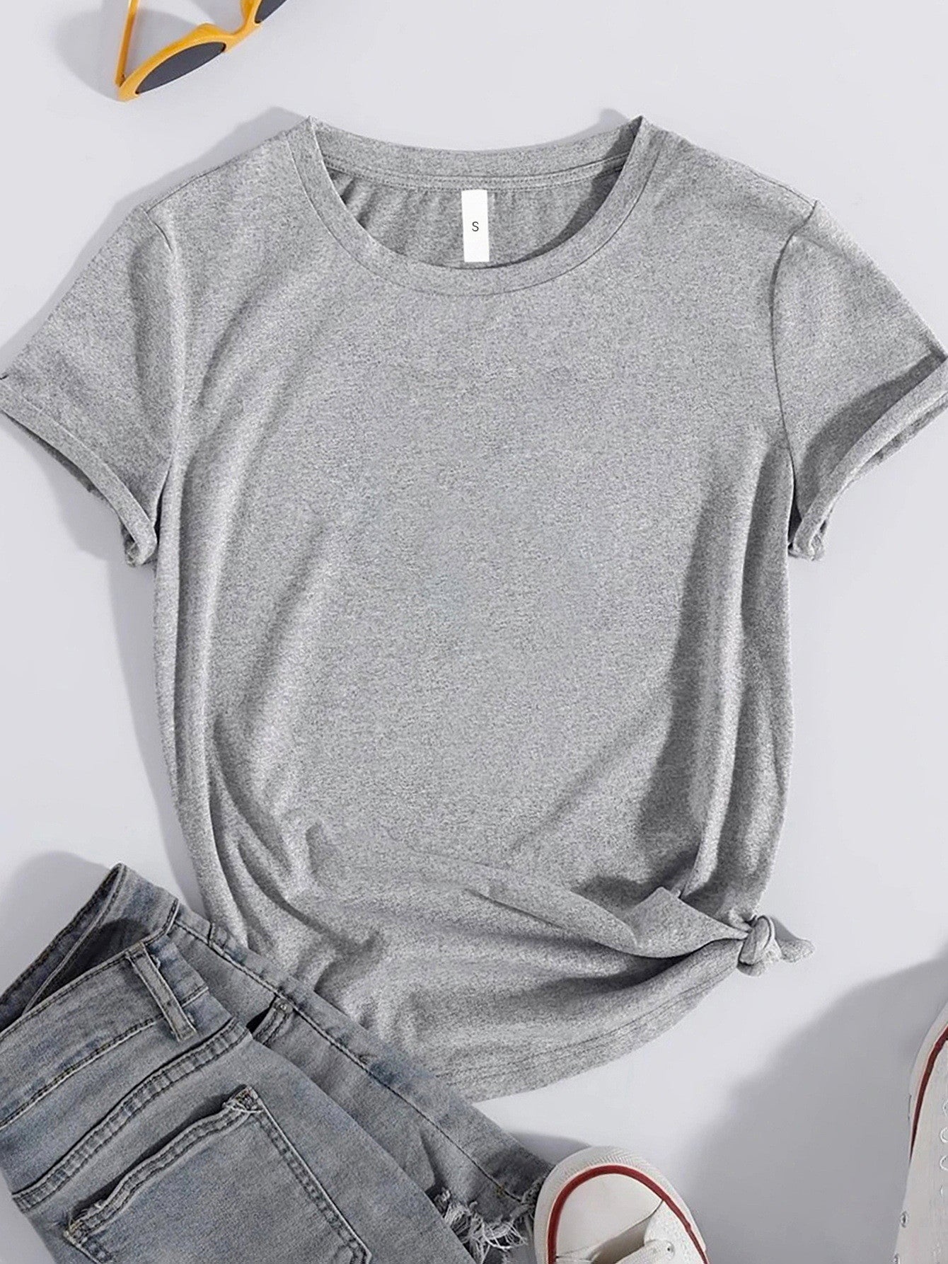 BETTER DAYS AHEAD Round Neck T-Shirt-Angel Casuals