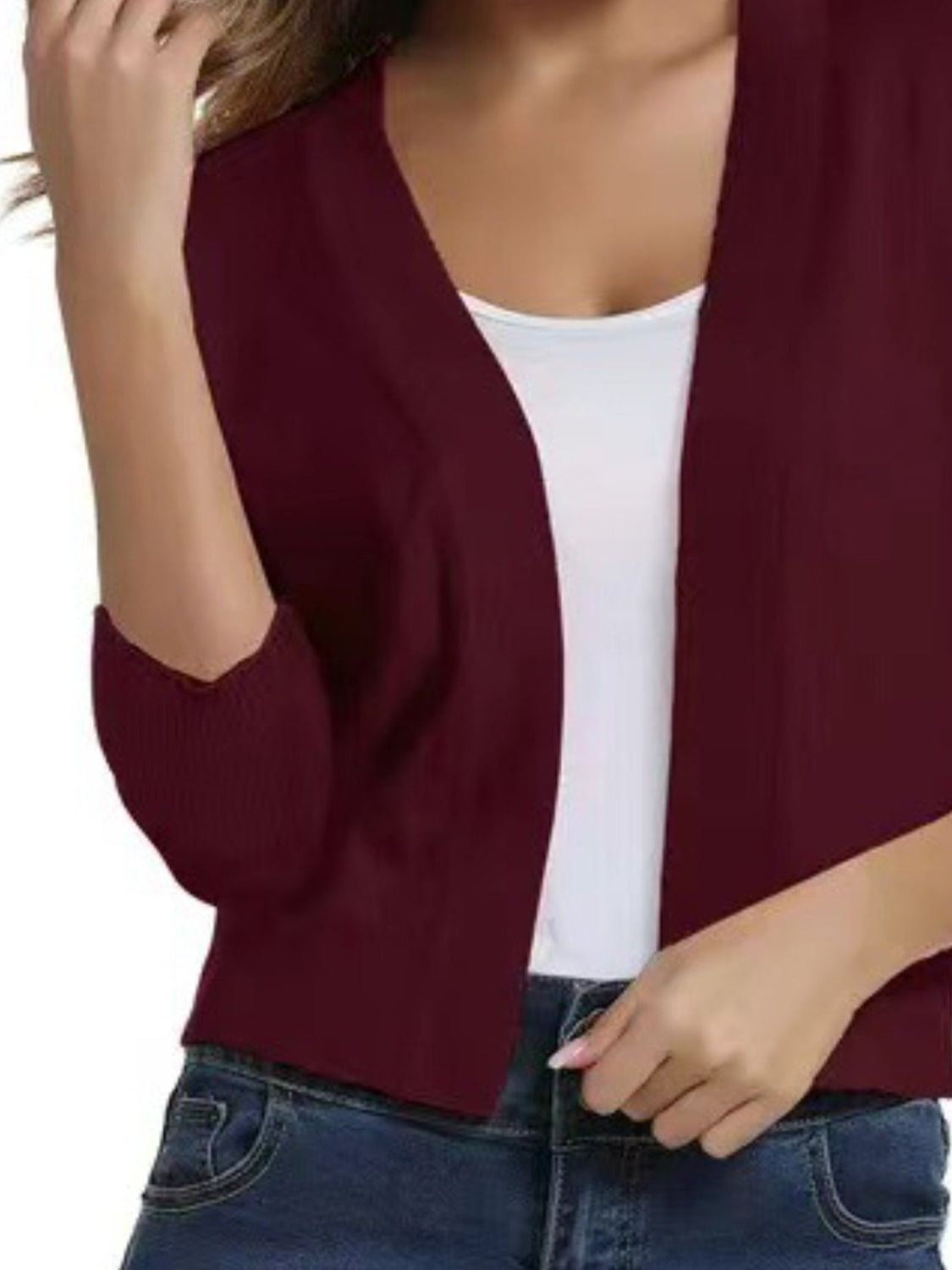Open Front Cardigan-Angel Casuals