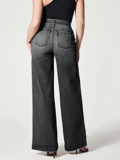 Wide Leg Long Jeans-Angel Casuals