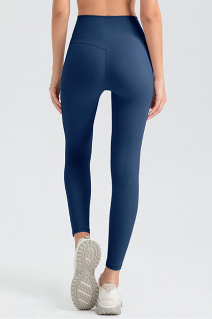 High Waist Skinny Active Pants-Angel Casuals