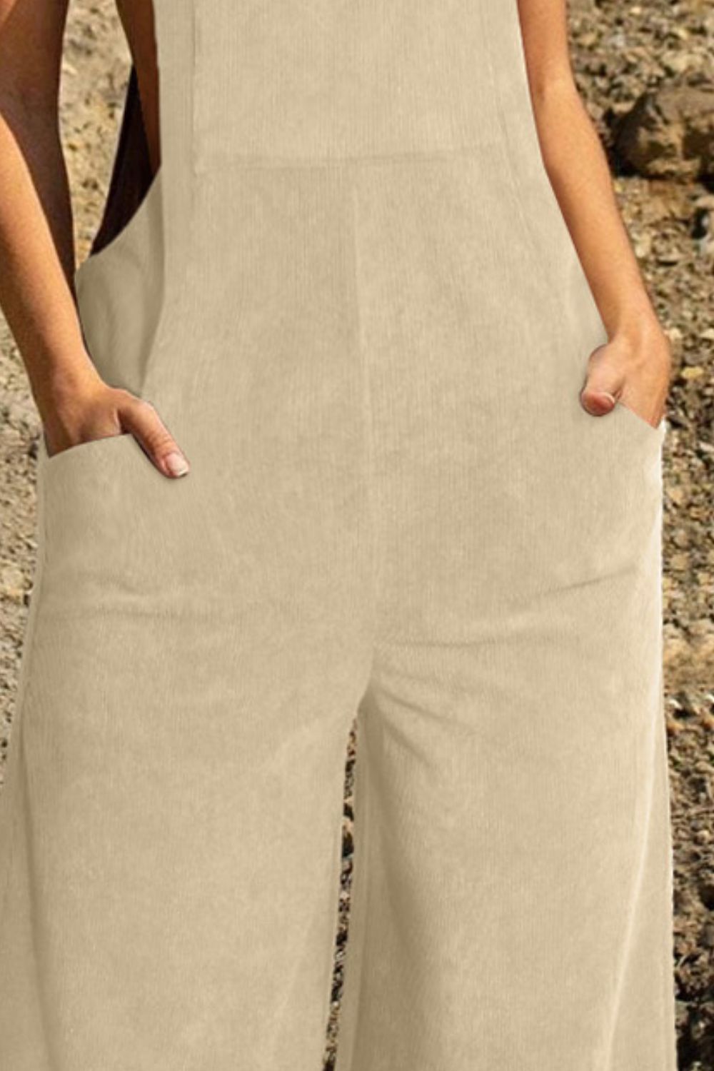 Pocketed Wide Leg Overall-Angel Casuals