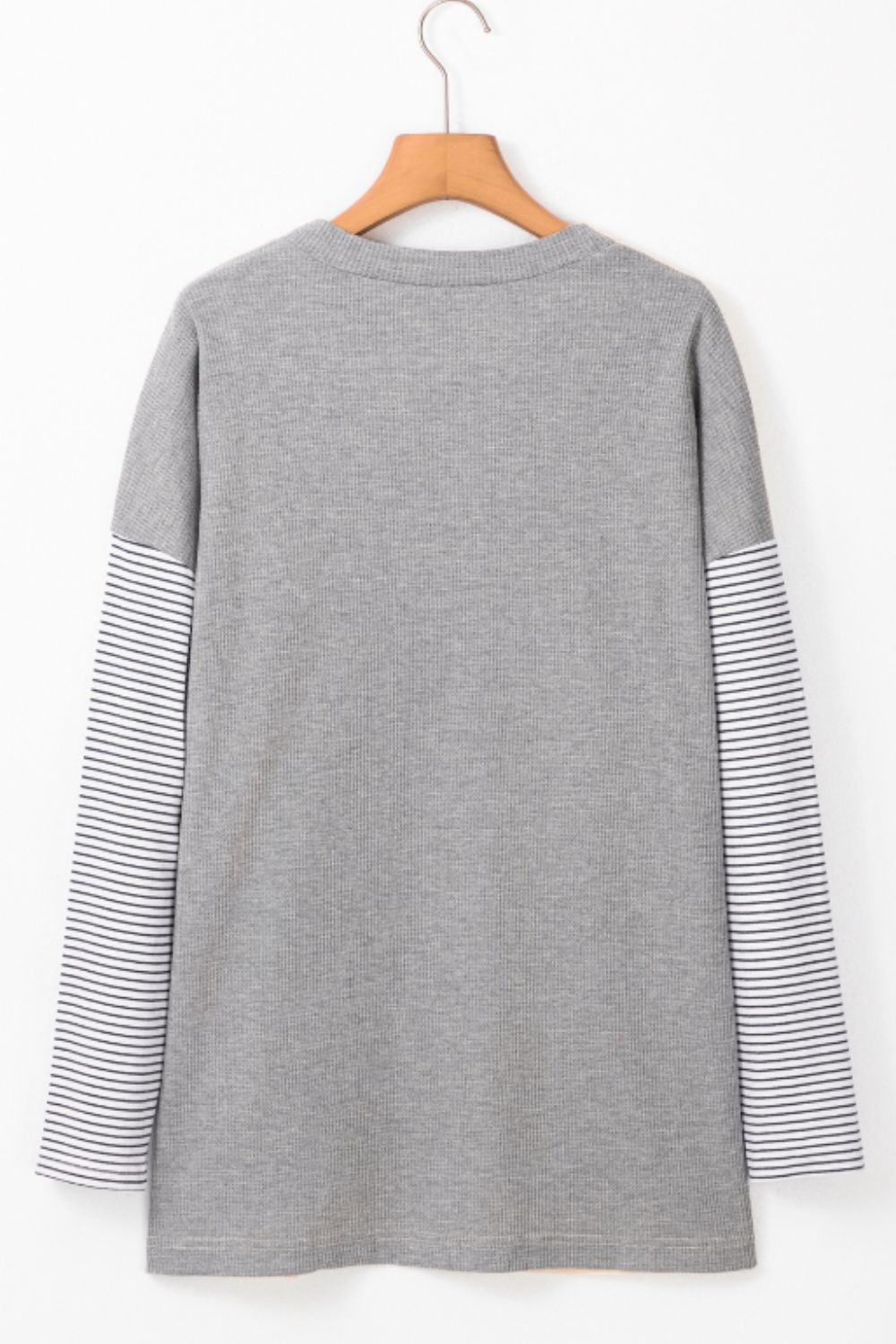 Open Front Long Sleeve Striped Cardigan with Pockets-Angel Casuals
