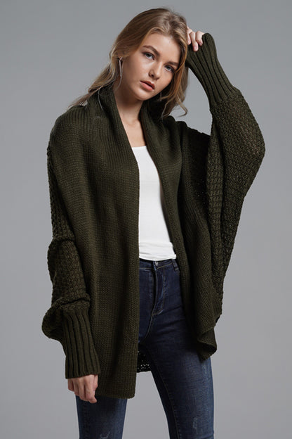 Open Front Batwing Sleeve Cardigan-Angel Casuals