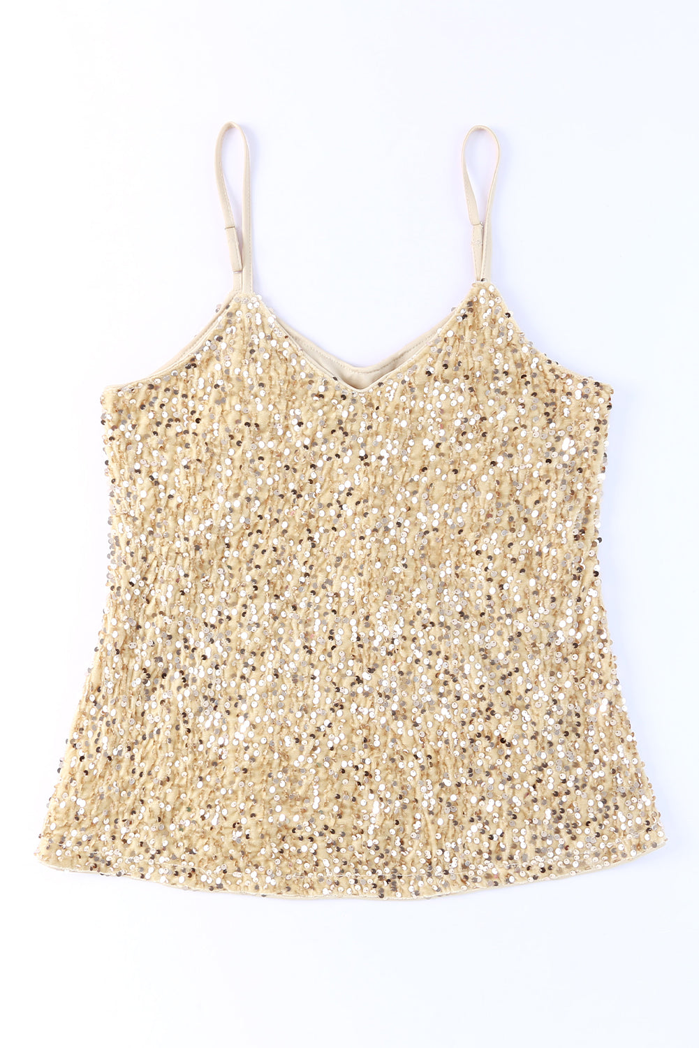 Sequin Adjustable Straps Cami-Angel Casuals