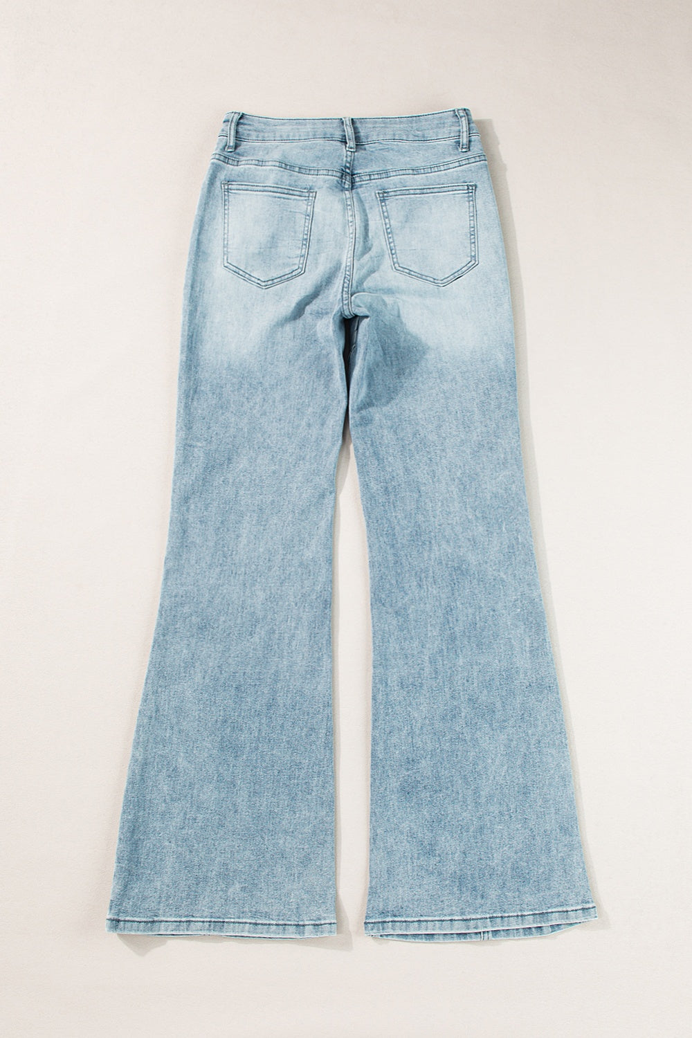 High Waist Bootcut Jeans with Pockets-Angel Casuals