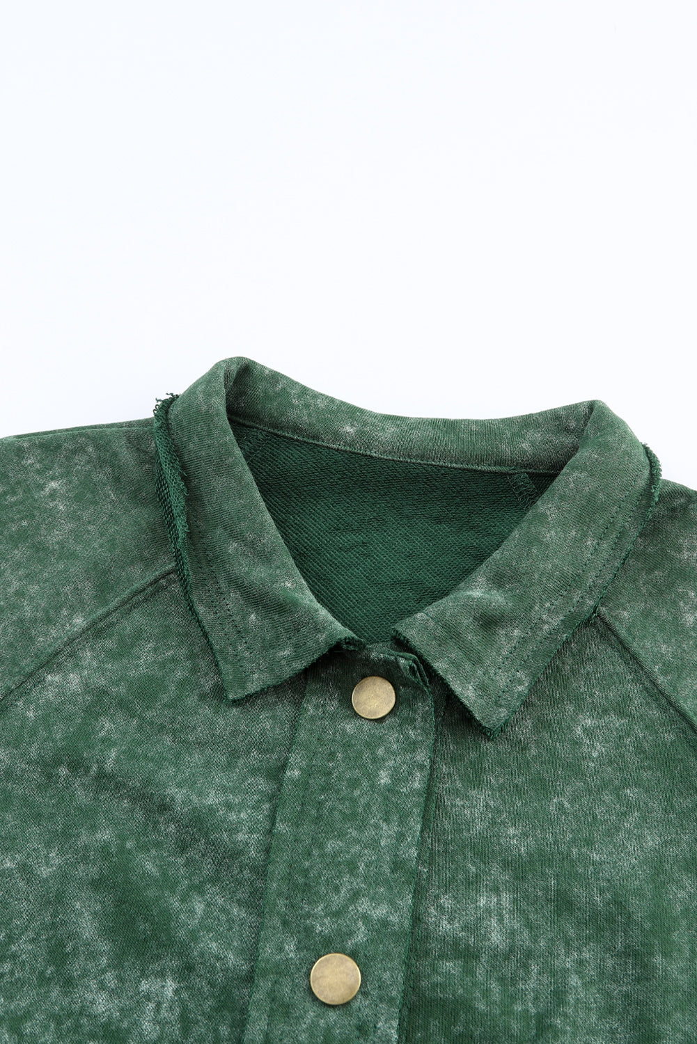 Snap Down Flap Pocket Long Sleeve Shacket-Angel Casuals