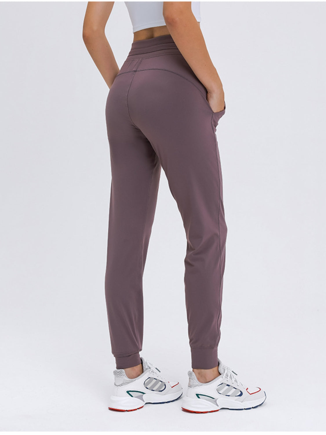 Double Take Tied Joggers with Pockets-Angel Casuals