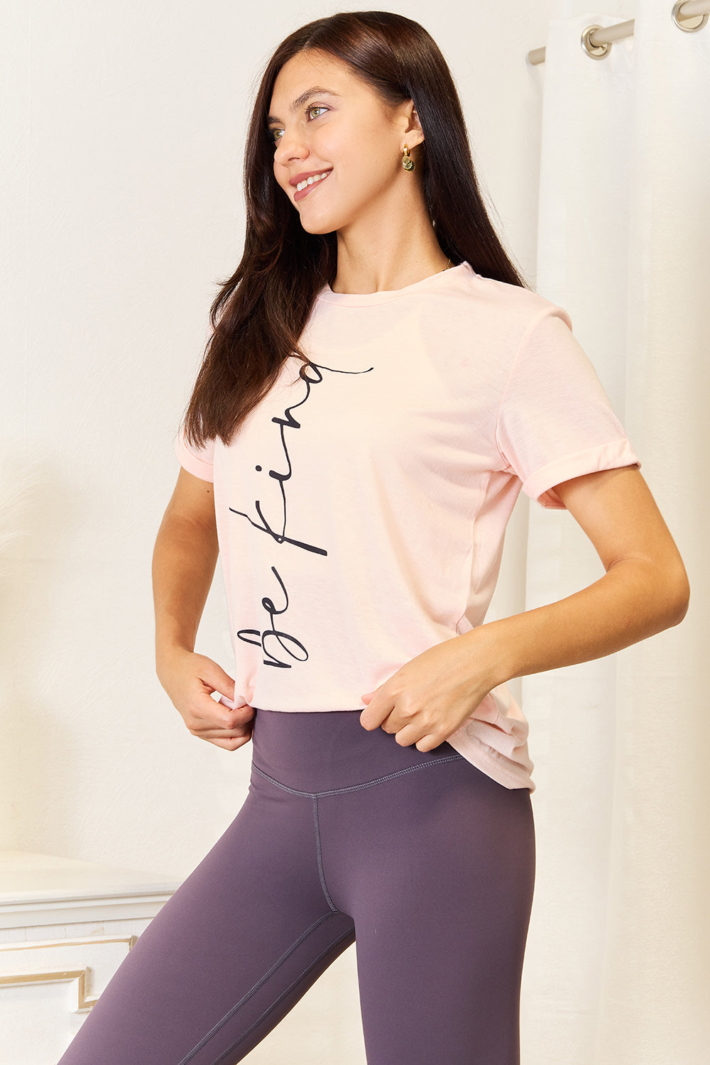 Simply Love BE KIND Graphic Round Neck T-Shirt-Angel Casuals