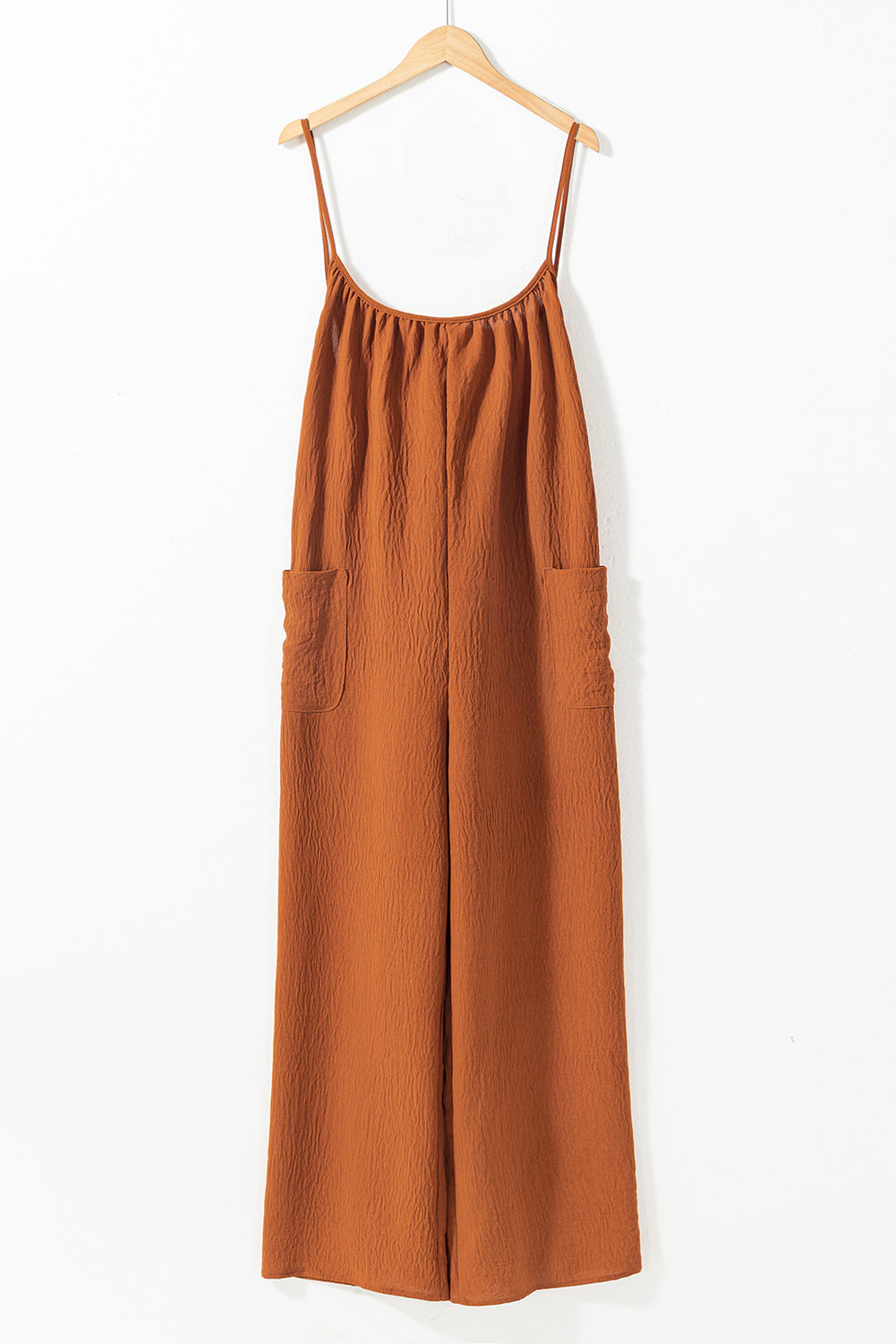 Scoop Neck Spaghetti Strap Jumpsuit-Angel Casuals