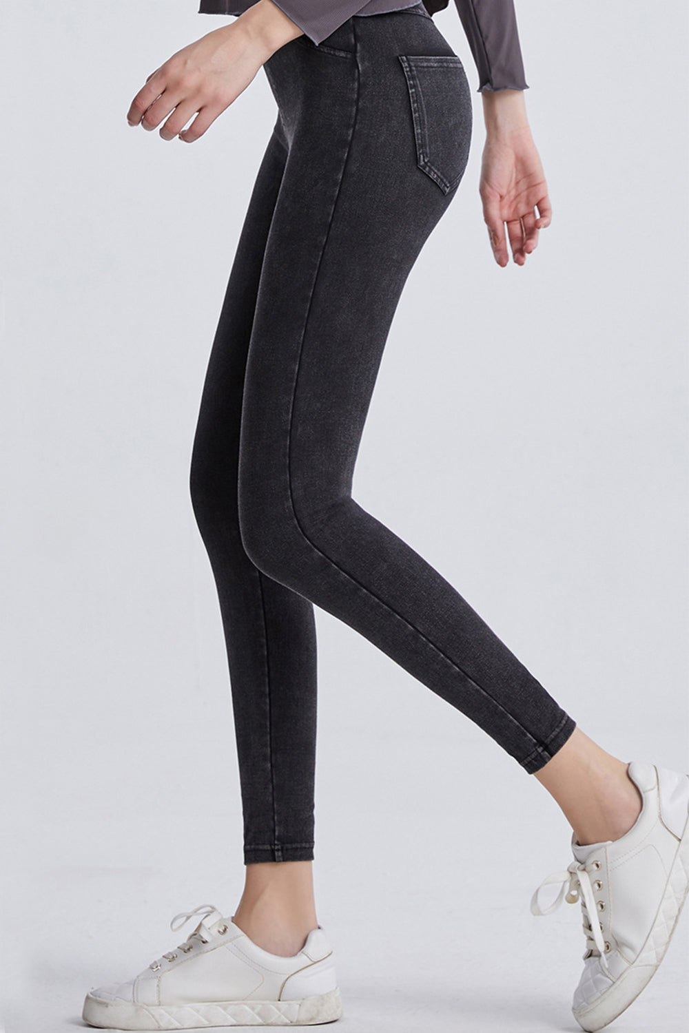 High Waist Cropped Jeans-Angel Casuals