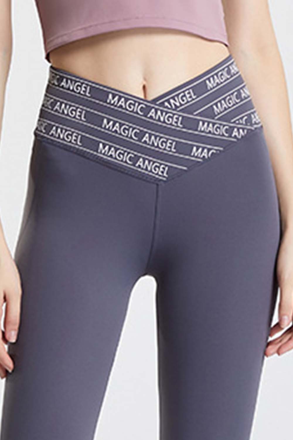 Wide Waistband Sports Pants-Angel Casuals