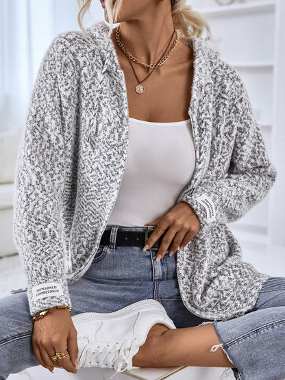 Zip-Up Hooded Sweater-Angel Casuals